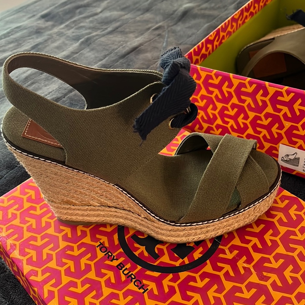 Tory Burch lace up espadrille